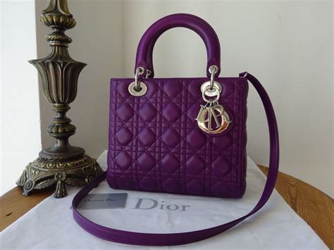 purple mini lady dior|Mini Lady Dior Bag Purple Cannage Lambskin .